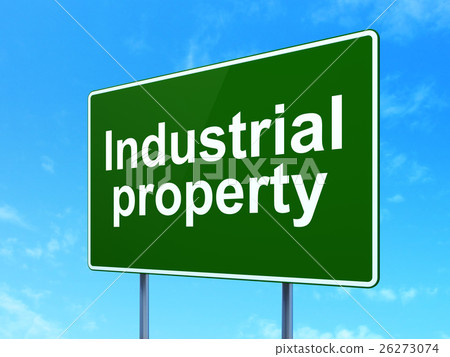 Law concept: Industrial Property on road sign 26273074