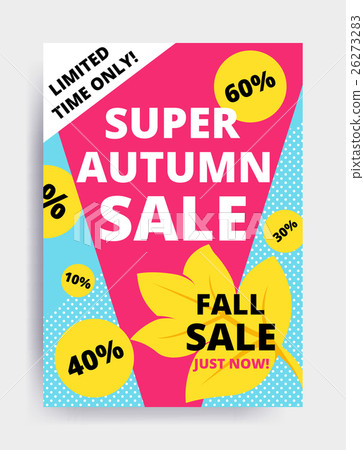 Eye catching design autumn sale  26273283
