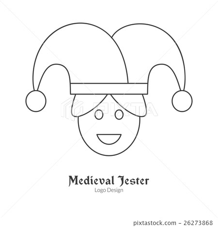 Medieval logo emblem template with outline icon 26273868