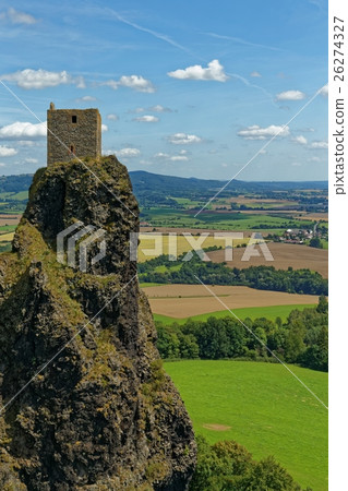 Ruins of medieval gothic castle Trosky 26274327