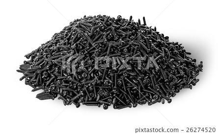 Heap of screws top view Heap of screws top view 26274520