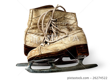 One pair of women skates are towards each other One pair of women skates are towards each other 26274522