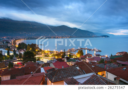 Ohrid city on a lake 26275547