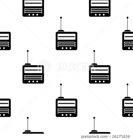 Retro Old Radio Icon Seamless Pattern 26275826