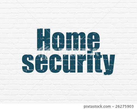 Protection concept: Home Security on wall 26275903