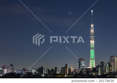 Tokyo Sky Tree for a limited time Champagne tree Christmas 26278636