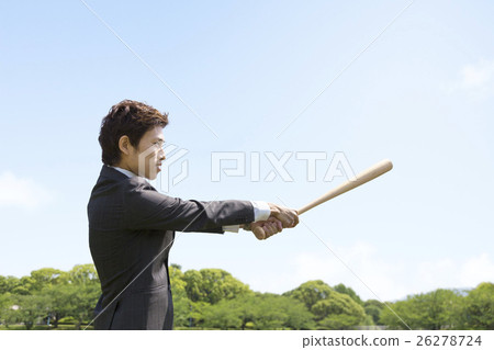 與棒的一個商人 26278724