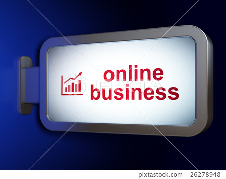 Business concept: Online Business and Growth Graph Business concept: Online Business and Growth Graph 26278948