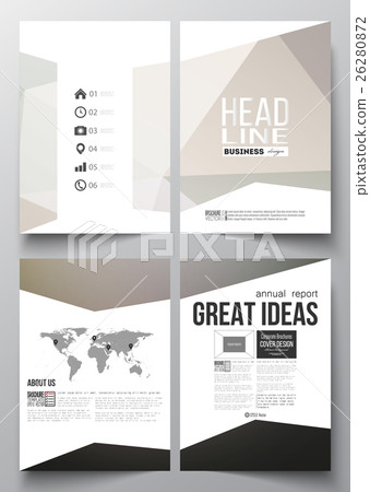 Set of business templates for brochure, magazine 26280872