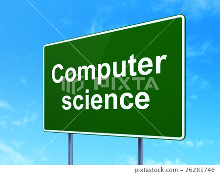 Science concept: Computer Science on road sign - Stock Illustration ...