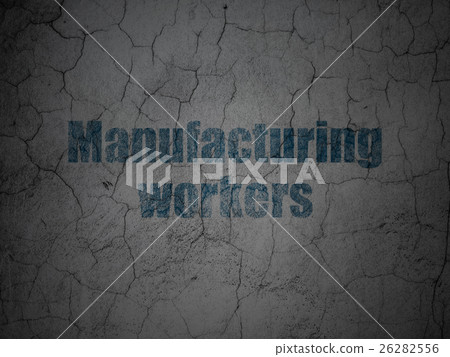 Manufacuring concept: Manufacturing Workers on 26282556