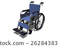 Wheelchair 3D illustration 26284383