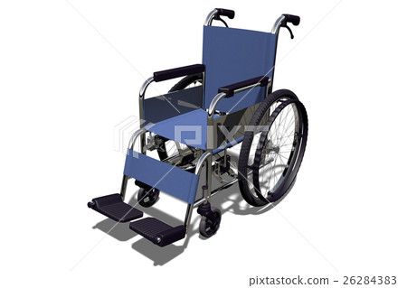 Wheelchair 3D illustration Wheelchair 3D illustration 26284383
