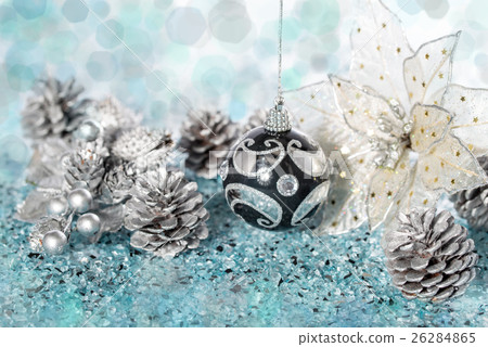 Luxury Christmas ball and flower with Pine Cone 26284865