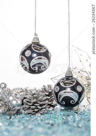 Luxury Christmas ball and flower with Pine Cone Luxury Christmas ball and flower with Pine Cone 26284867