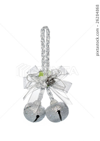 Luxury Silver jingle Bells with bowknot, hanging Luxury Silver jingle Bells with bowknot, hanging 26284868