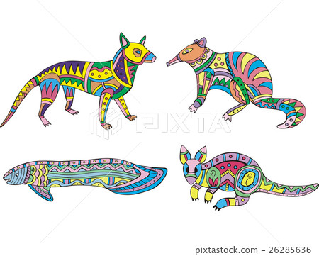 Motley kangaroo, fish and exotic animals 26285636