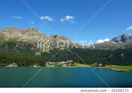 Silvaplanersee - Silvaplana Lake and Swiss Alps 26286235