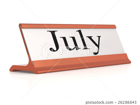 July word table tag isolated - Stock Illustration [26286843] - PIXTA