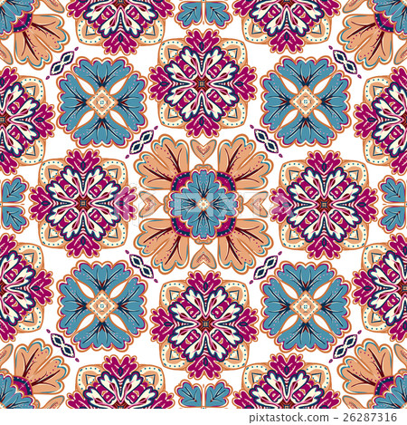 Seamless Vintage pattern.-插圖素材 [26287316] - PIXTA圖庫