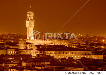 Night view of Palazzo Vecchio 26287876
