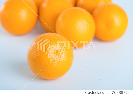 Fresh orange on white background Fresh orange on white background 26288793