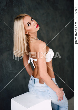 Glamorous young sexy blond woman 26288960