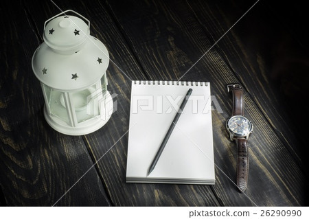 Lamp notebook and a watch Lamp notebook and a watch 26290990