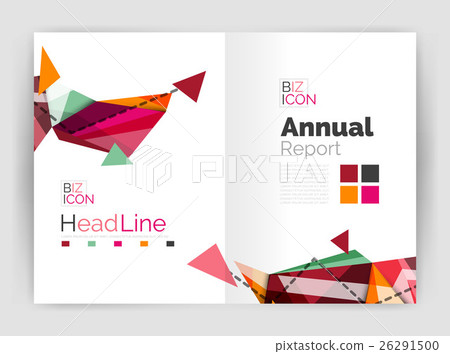 Abstract background annual report template 26291500