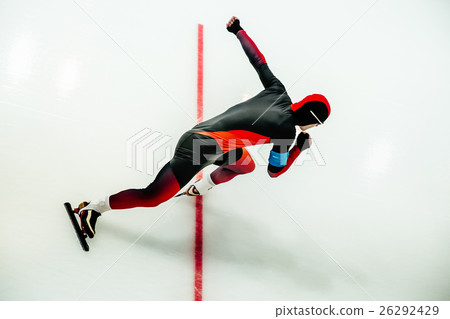 male athlete speed skater start 26292429