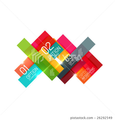Geometric modern infographic options templates 26292549