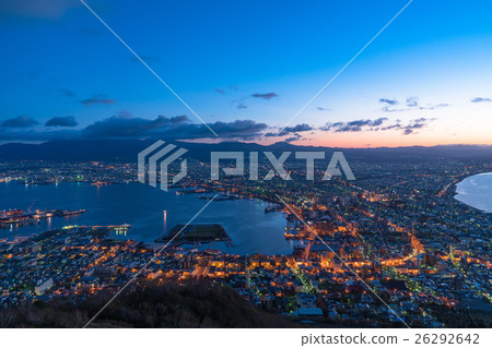 [北海道]函館的夜景[從函館山] 26292642