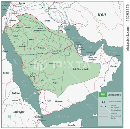Saudi Arabia map with selectable territories Saudi Arabia map with selectable territories 26293376