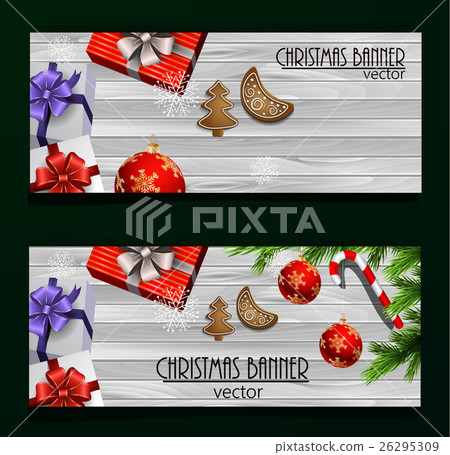 Christmas New Year web banner set Christmas New Year web banner set 26295309
