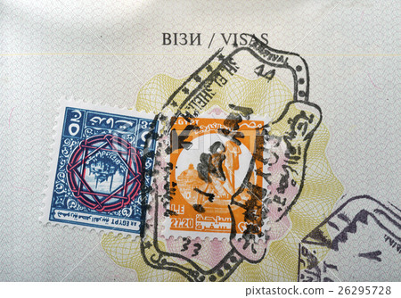 Egipt visa stamp in passport Egipt visa stamp in passport 26295728