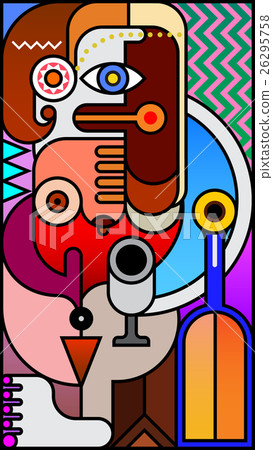 Abstract fine art portrait of a beautiful woman 26295758