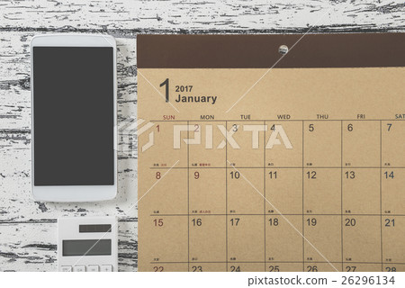 Calendar table photo 26296134