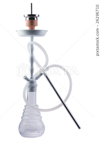 Modern hookah isolated on white background 26296710