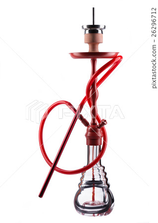Modern hookah isolated on white background 26296712