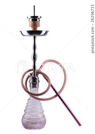Modern hookah isolated on white background 26296715