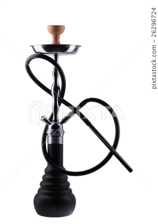 Modern hookah isolated on white background 26296724