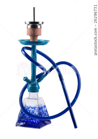 Modern hookah isolated on white background 26296731