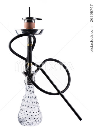 Modern hookah isolated on white background 26296747