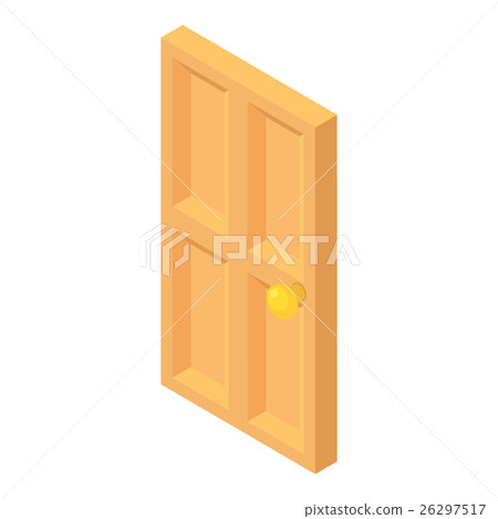 Front door icon, cartoon style 26297517