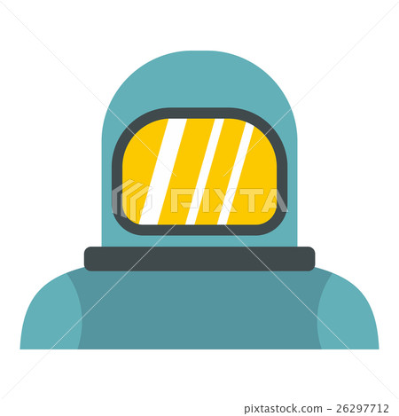 Cosmonaut icon, flat style Cosmonaut icon, flat style 26297712