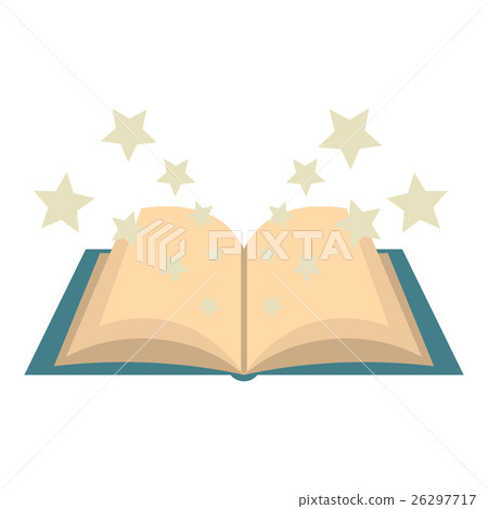 Magic book icon, flat style Magic book icon, flat style 26297717