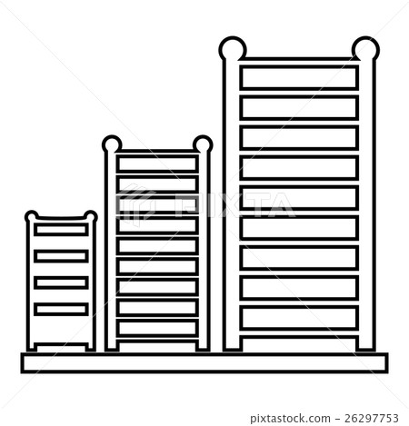 Childrens swedish wall icon, outline style 26297753