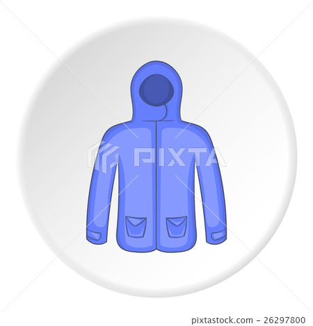 Mens winter jacket icon, cartoon style - Stock Illustration [26297800 ...