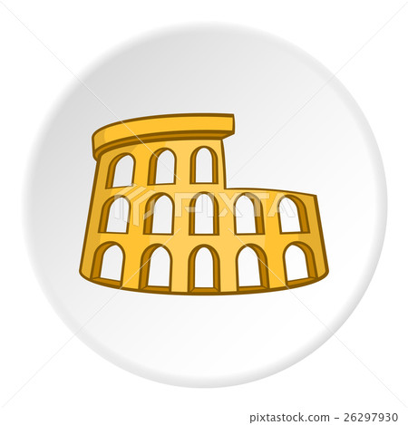 Colosseum icon, cartoon style Colosseum icon, cartoon style 26297930