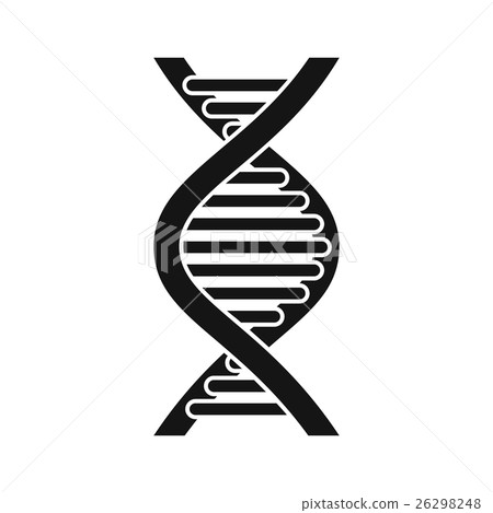 DNA strand icon, simple style 26298248